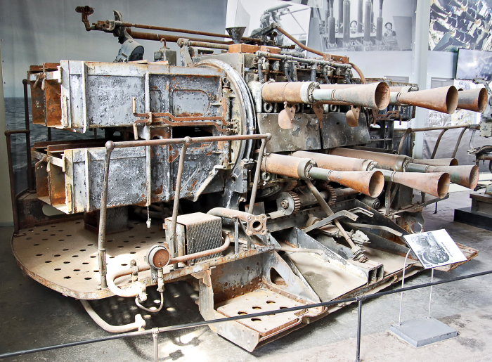 2-pound "Pom Pom" Anti-aircraft Gun and Director