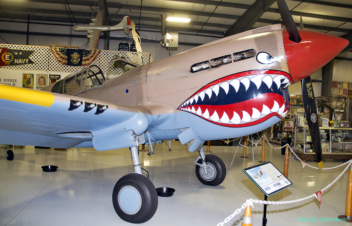 Restored Curtiss P40 Warhawk At Warbirds Museum Nampa